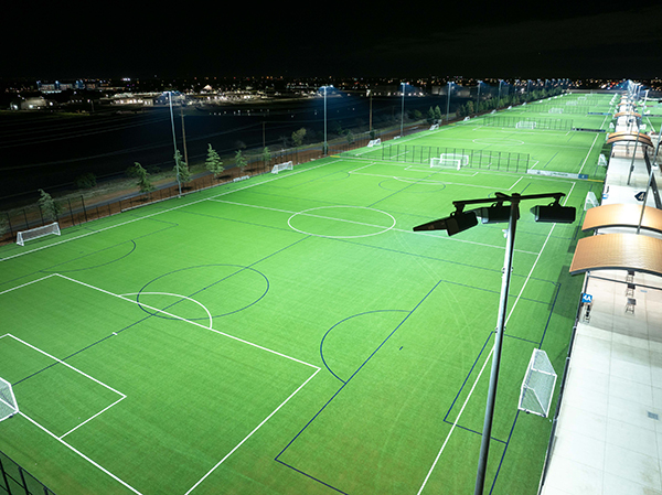 Ariel view of soccer fields at the Placer Valley Soccer Complex in Roseville